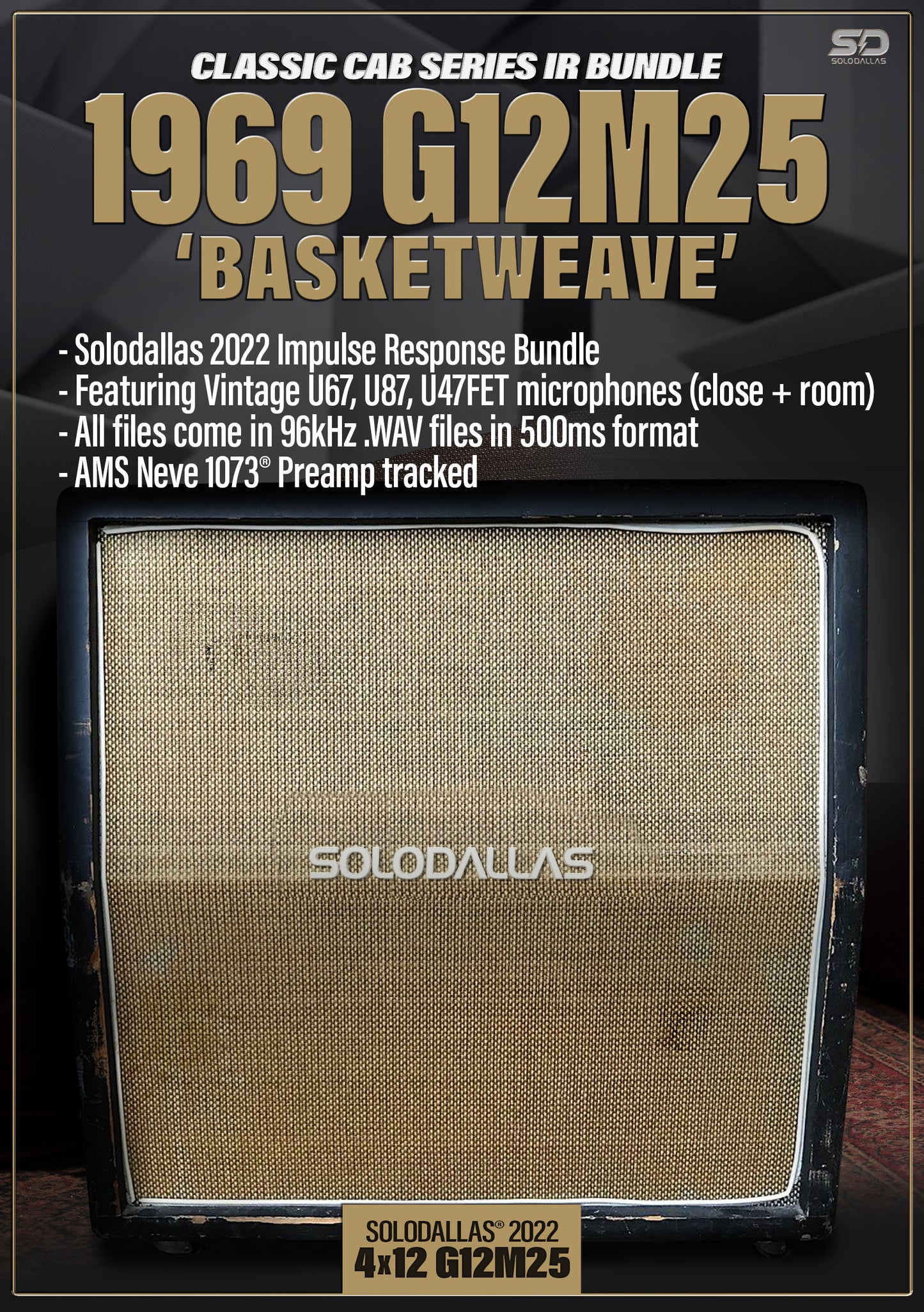 Solodallas® 1969 "Basketweave" G12M25 Impulse Response Bundle - 2022 edition