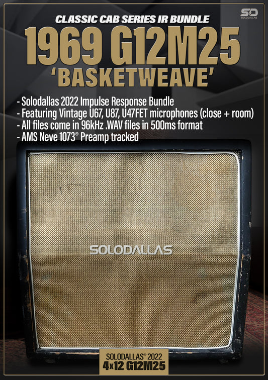 Solodallas® 1969 "Basketweave" G12M25 Impulse Response Bundle - 2022 edition