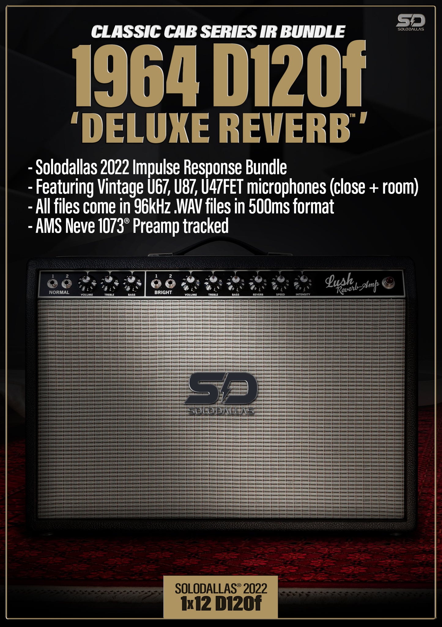 Solodallas® 1964 "D-Reverb" D120 Impulse Response Bundle