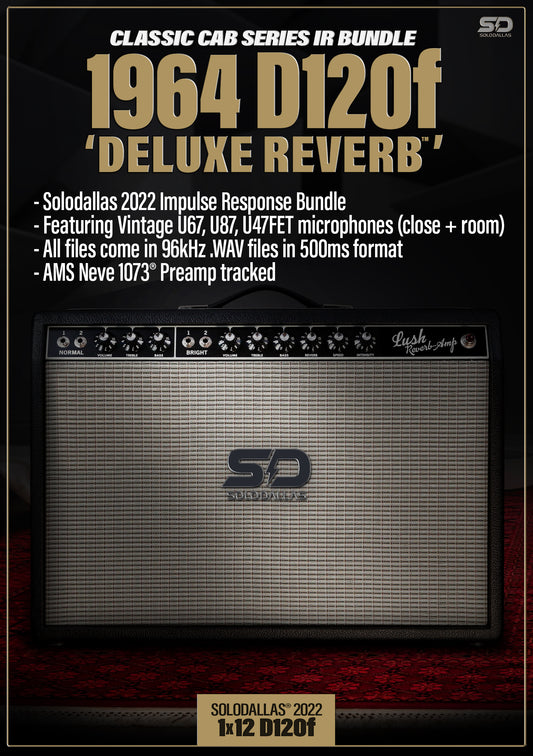 Solodallas® 1964 "D-Reverb" JBL® D120f Impulse Response Bundle - 2022 edition