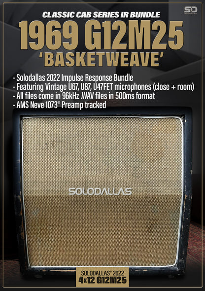 Solodallas® 1969 "Basketweave" G12M25 Impulse Response Bundle - 2022 edition