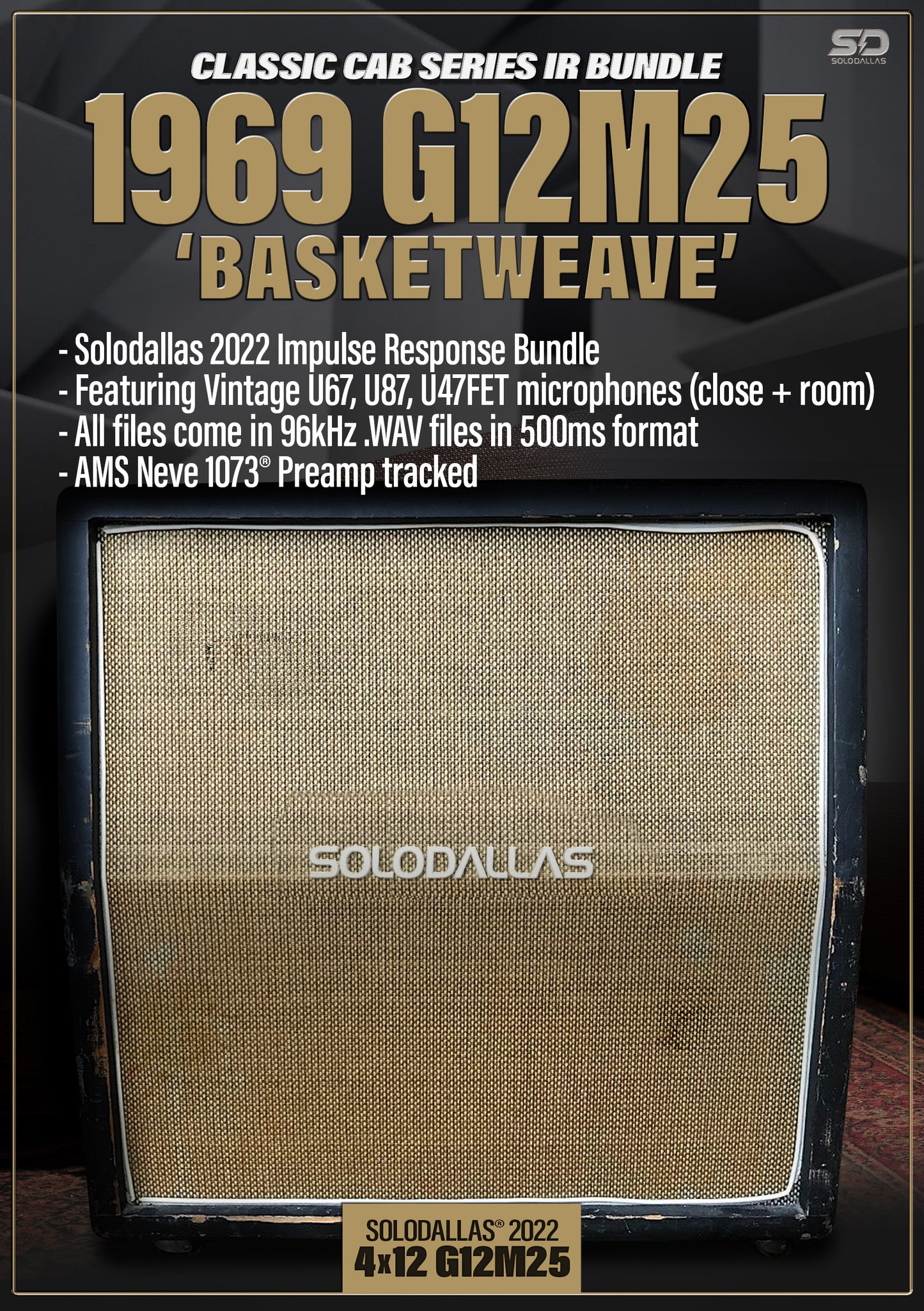 Solodallas® 1969 "Basketweave" G12M25 Impulse Response Bundle