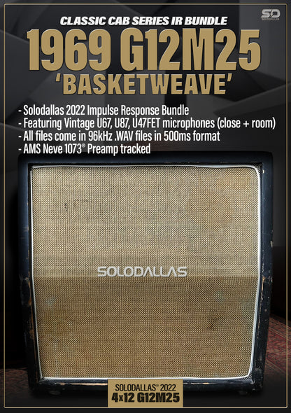 Solodallas® 1969 "Basketweave" G12M25 Impulse Response Bundle