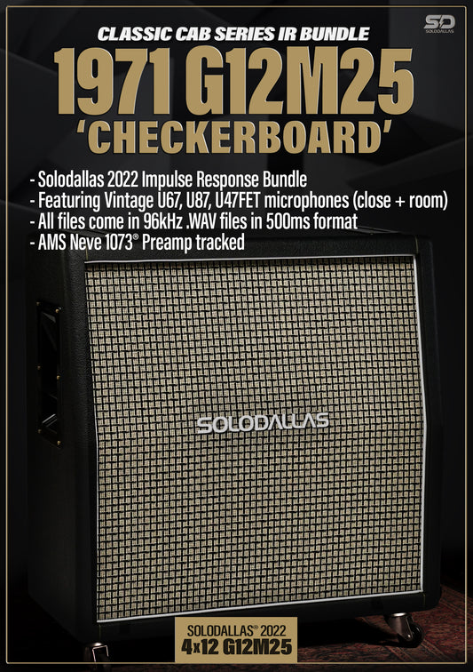 Solodallas® 1971 "Checkerboard" G12M25 Impulse Response Bundle - 2022 edition